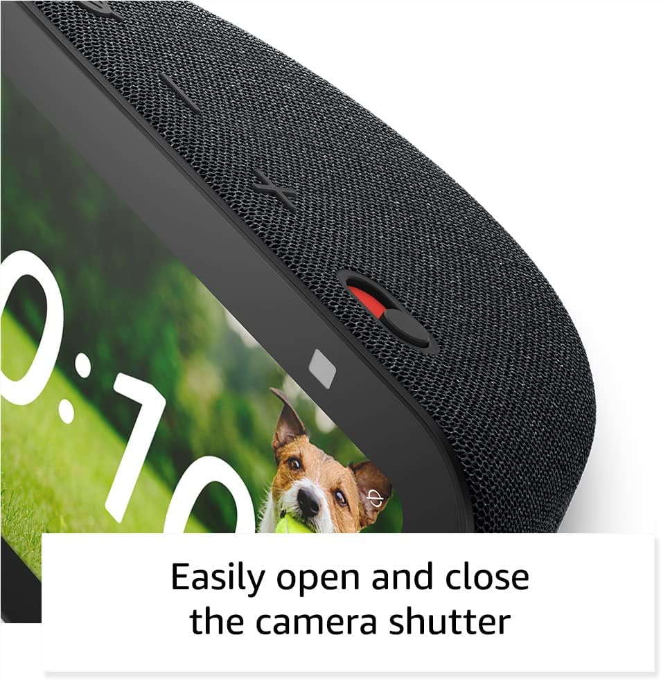 Echo Show 5 (Newest Model), Smart Display with 2X the Bass and Clearer Sound, Charcoal