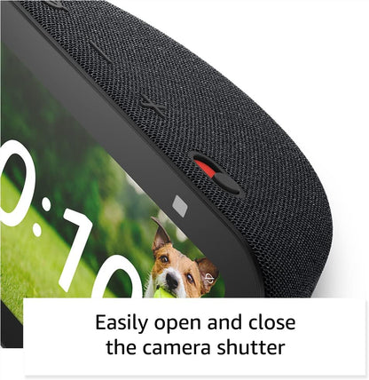 Echo Show 5 (Newest Model), Smart Display with 2X the Bass and Clearer Sound, Charcoal