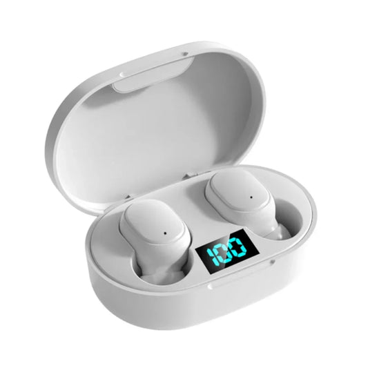 E6S Wireless Earbuds – Noise Cancelling, Waterproof In-Ear Stereo Headphones with LED Display Charging Case