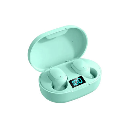 E6S Wireless Earbuds – Noise Cancelling, Waterproof In-Ear Stereo Headphones with LED Display Charging Case