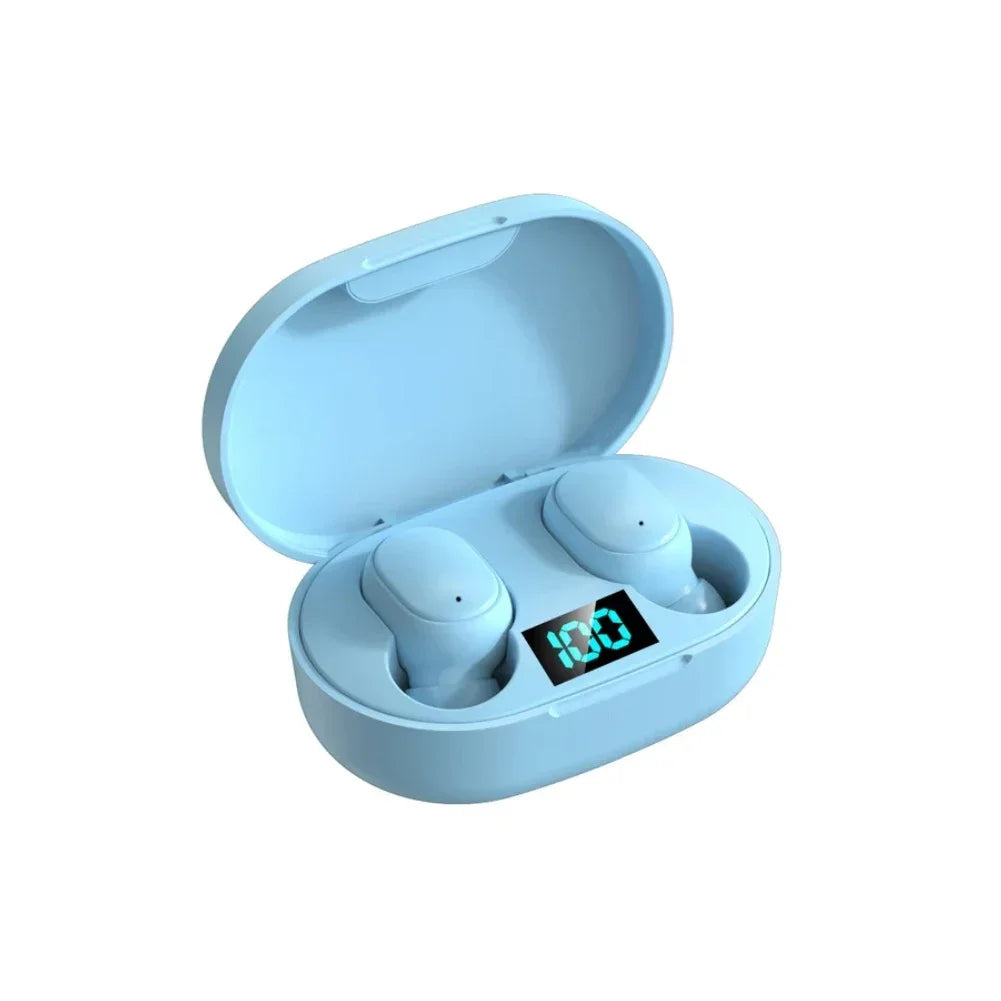 E6S Wireless Earbuds – Noise Cancelling, Waterproof In-Ear Stereo Headphones with LED Display Charging Case